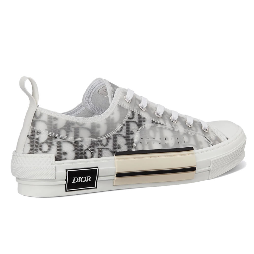 B23 Dior Oblique Shoes White Black Low (4) - www.newkick.org