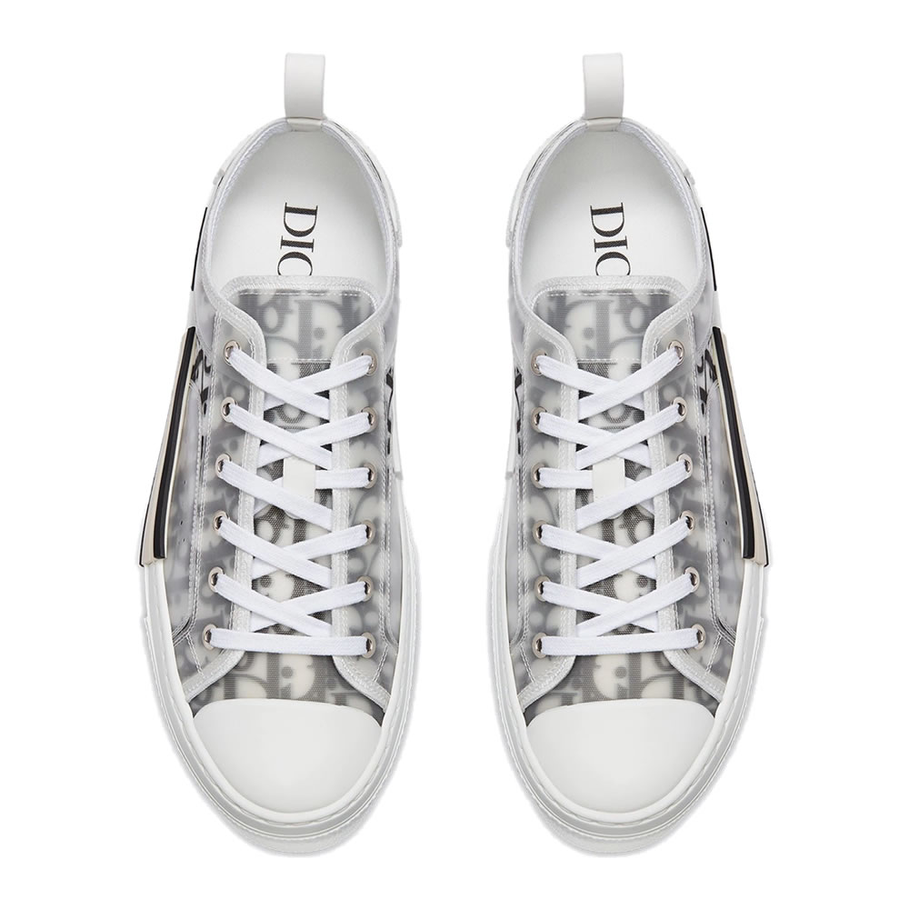 B23 Dior Oblique Shoes White Black Low (5) - www.newkick.org