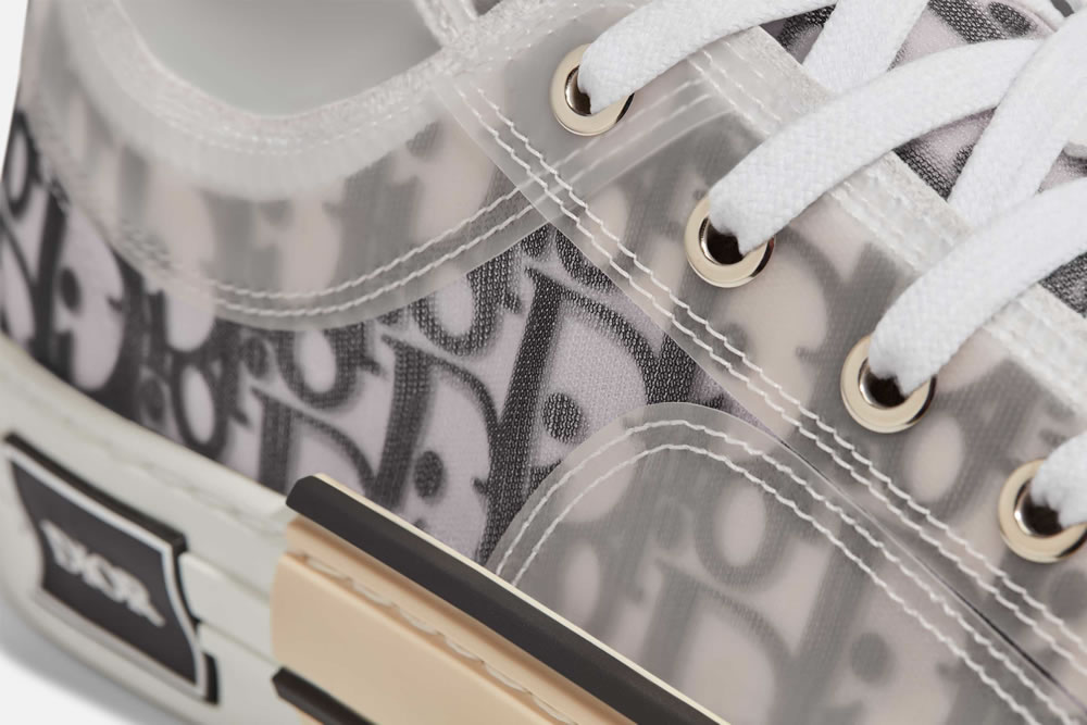 B23 Dior Oblique Shoes White Black Low (6) - www.newkick.org