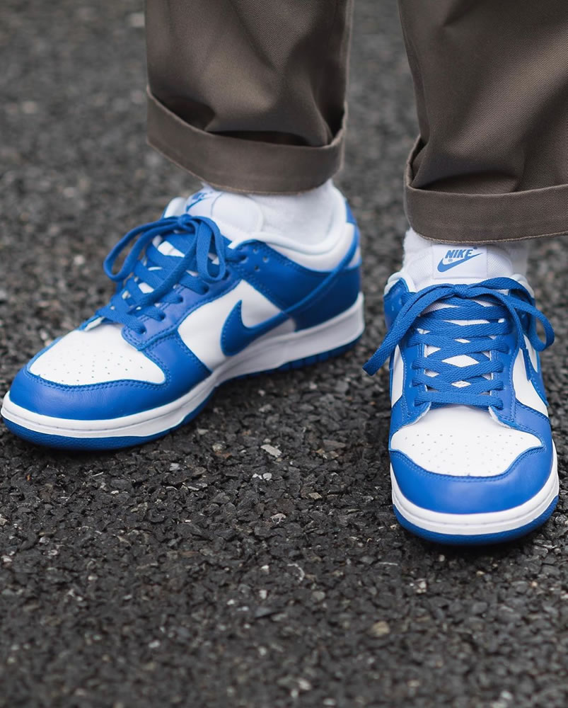 Nike Sb Dunk Low Sp Kentucky Varsity Royal Blue Cu1726 100 On Feet (2) - www.newkick.org