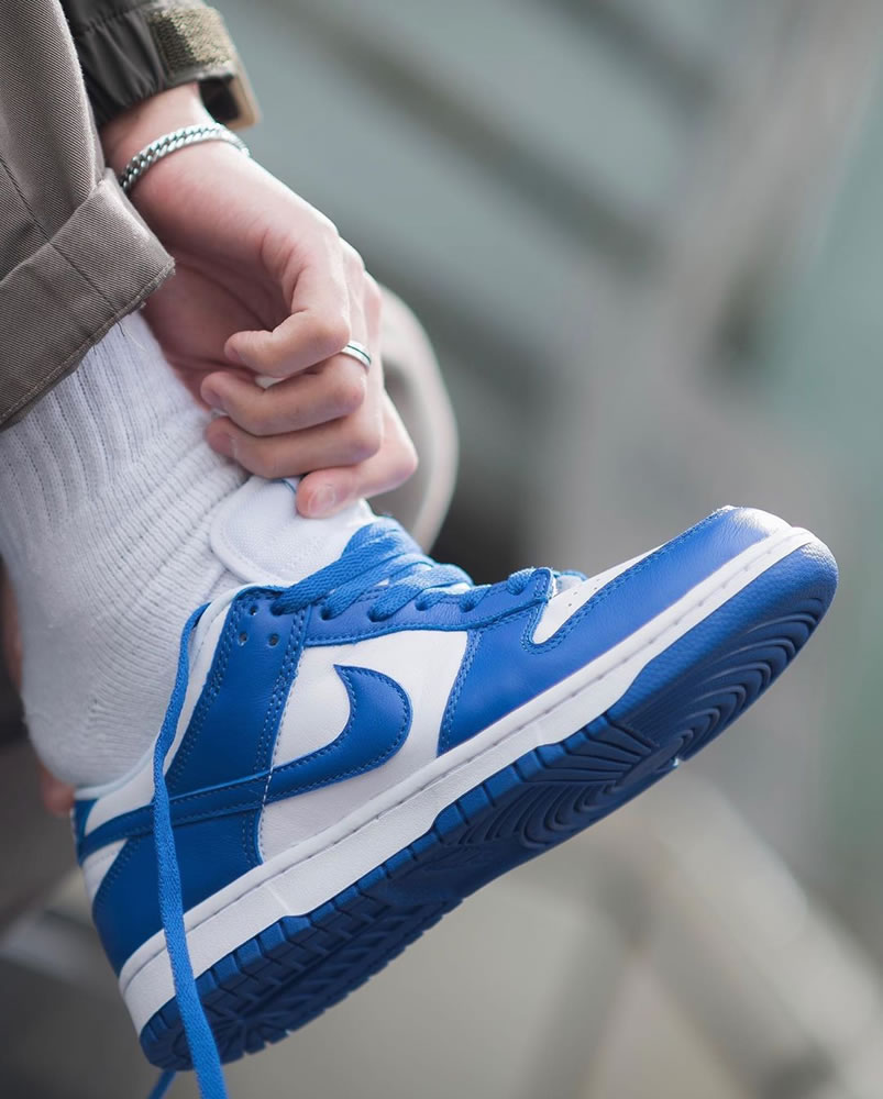 Nike Sb Dunk Low Sp Kentucky Varsity Royal Blue Cu1726 100 On Feet (4) - www.newkick.org