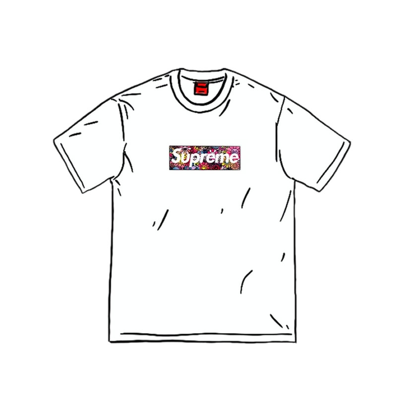 Supreme Covid 19 Relief Box Logo Tee T Shirt Takashi Murakami Kaikai Kiki Flower Skulls (4) - www.newkick.org