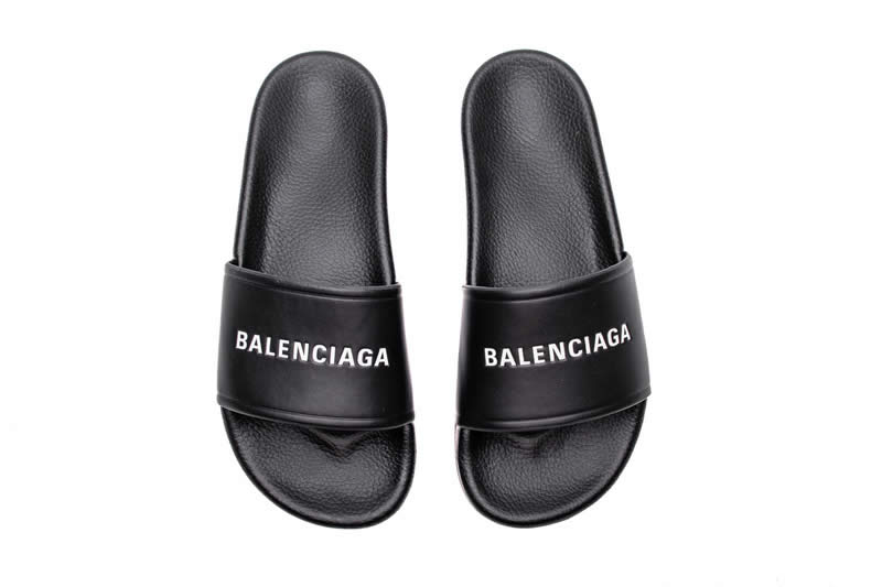 Balenciaga Slippers Dames For Men Women All Black White 506347 Wal00 9061 (19) - www.newkick.org