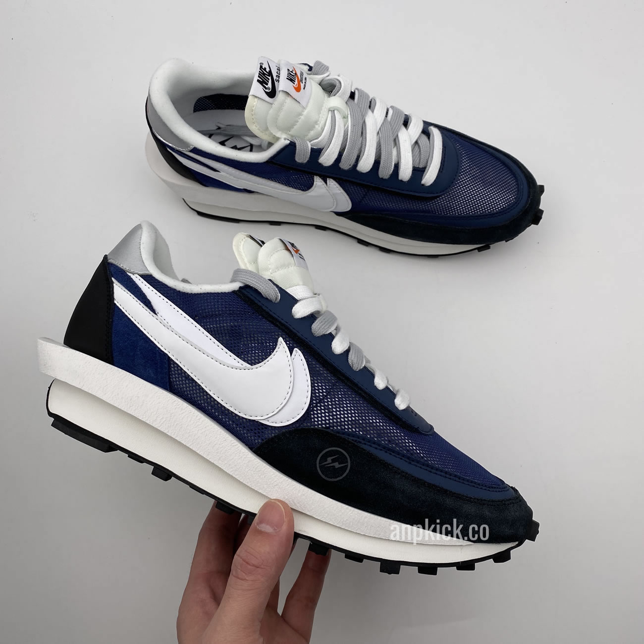 Sacai Fragment Design Nike Lvd Waffle Daybreak Grid Navy Blue Black Bv0073 008 (13) - www.newkick.org