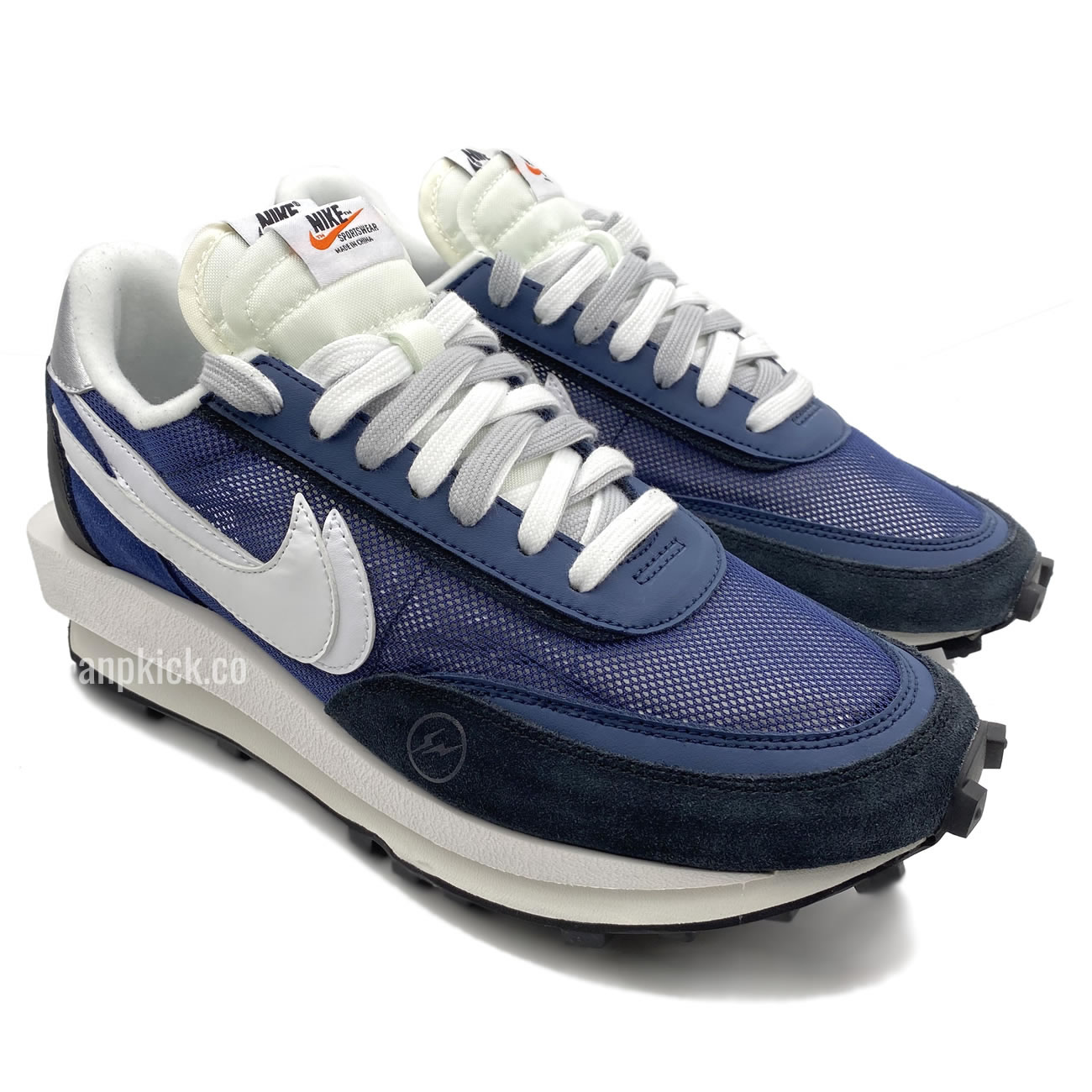Sacai Fragment Design Nike Lvd Waffle Daybreak Grid Navy Blue Black Bv0073 008 (2) - www.newkick.org