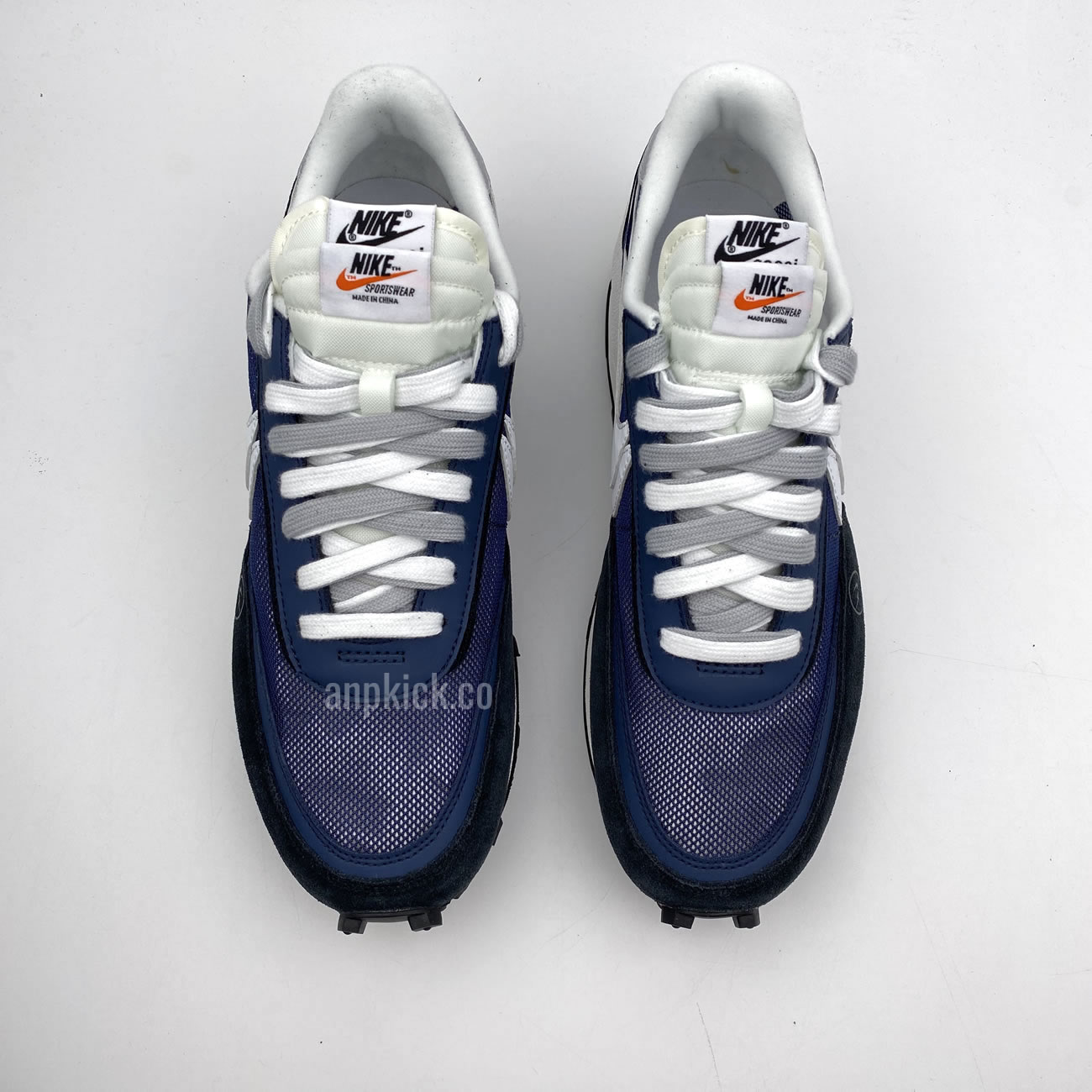 Sacai Fragment Design Nike Lvd Waffle Daybreak Grid Navy Blue Black Bv0073 008 (4) - www.newkick.org