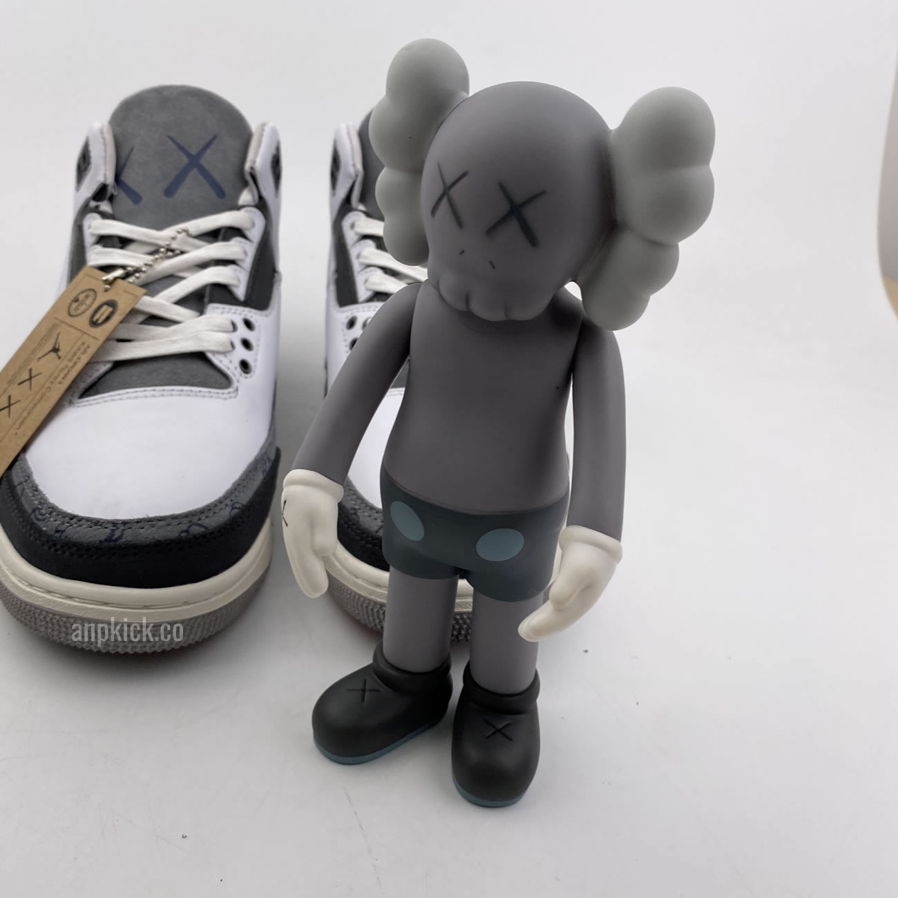 Kaws Air Jordan 3 Fresh Water White Light Grey New Release For Sale (10) - www.newkick.org