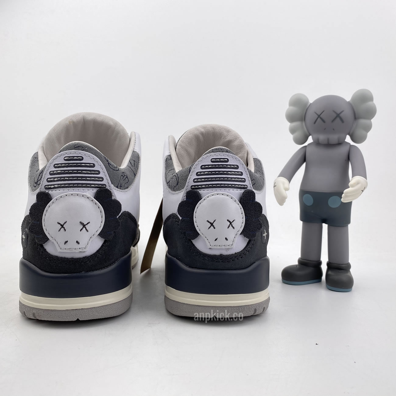 Kaws Air Jordan 3 Fresh Water White Light Grey New Release For Sale (4) - www.newkick.org