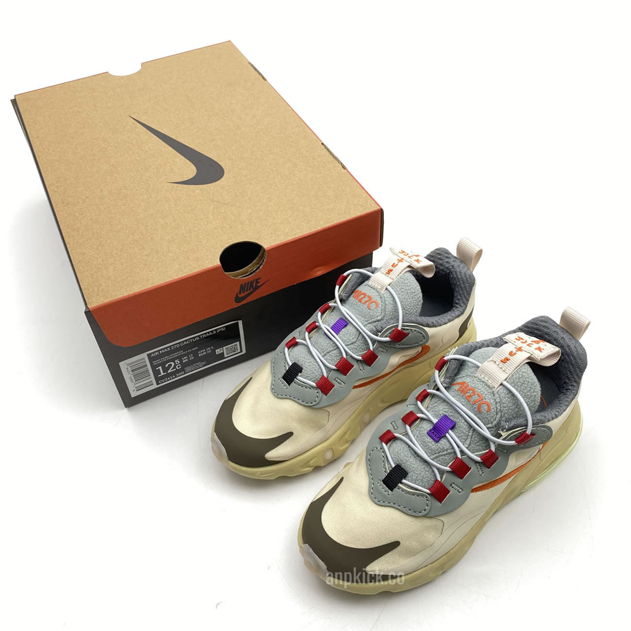 Nike Air Max 270 React Ps Travis Scott Cactus Trails Cv2414 200 (11) - www.newkick.org