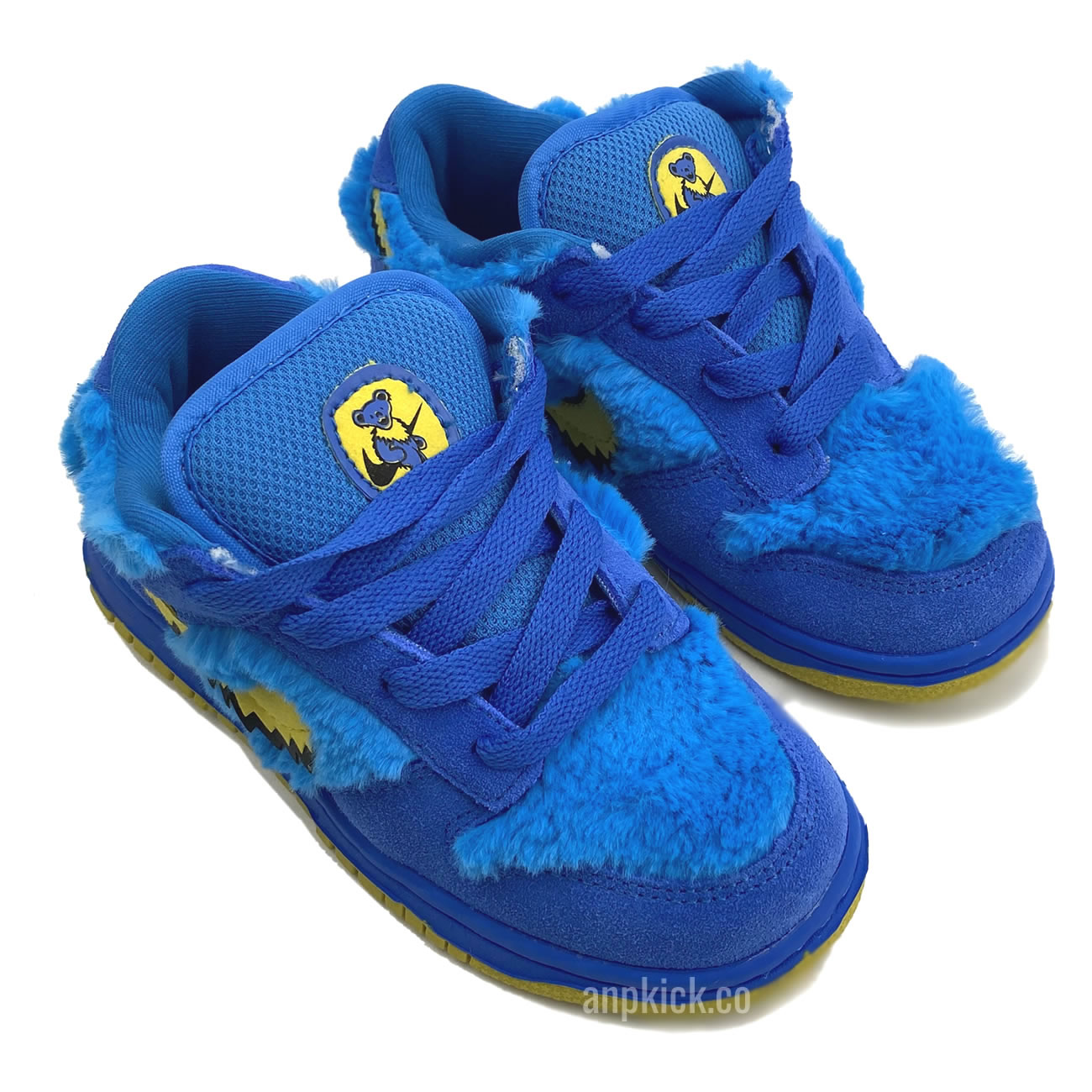 Kids Childrens Grateful Dead Bears Nike Sb Dunk Low Blue Bear Cu1727 105 (2) - www.newkick.org