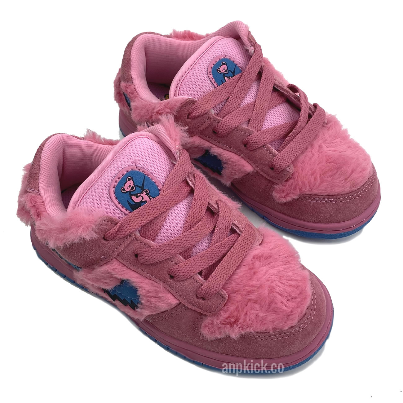 Kids Childrens Grateful Dead Bears Nike Sb Dunk Low Pink Bear Cu1727 102 (2) - www.newkick.org