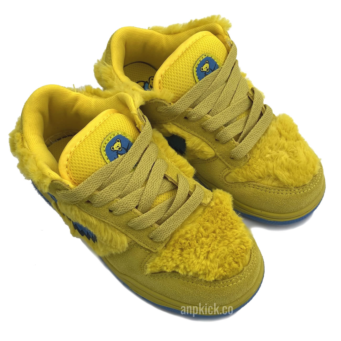 Kids Childrens Grateful Dead Bears Nike Sb Dunk Low Yellow Bear Cu1727 101 (2) - www.newkick.org