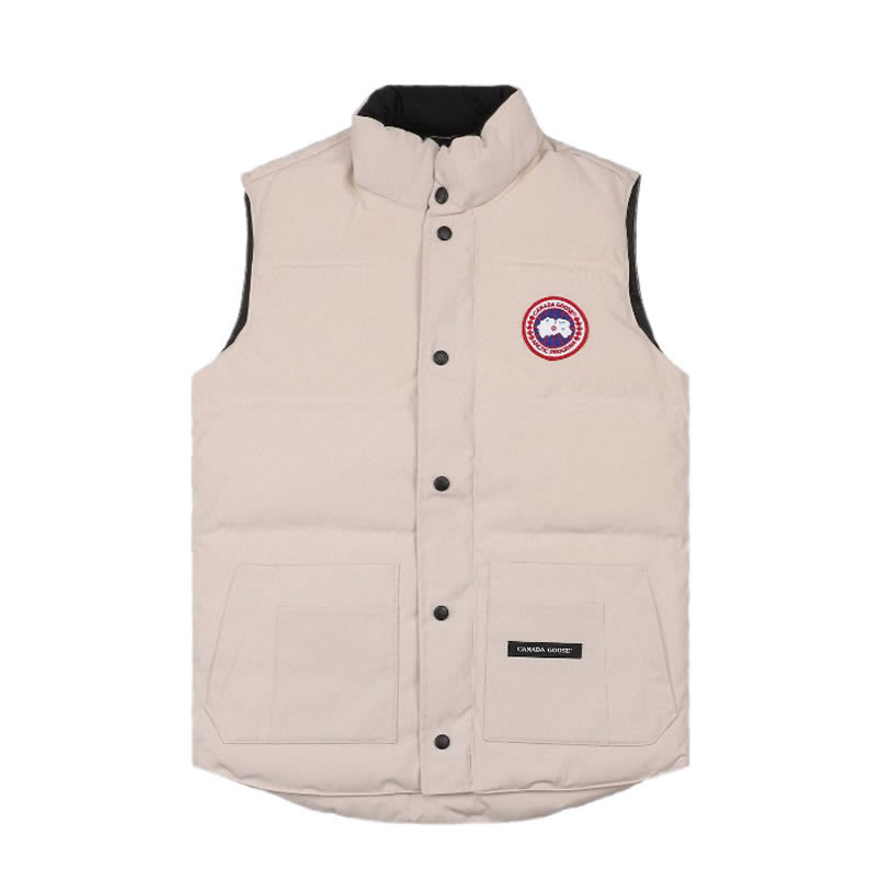 Canada Goose 4154m Freestyle Crew Vest Cream White (1) - www.newkick.org