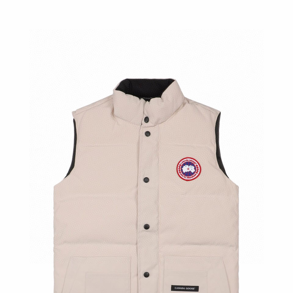 Canada Goose 4154m Freestyle Crew Vest Cream White (4) - www.newkick.org