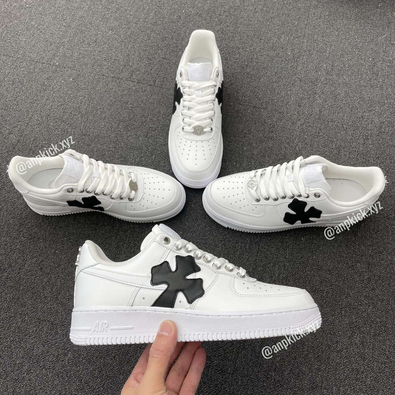 Nike Air Force One Af1 Chrome Hearts Custom Diy 315122 111 (2) - www.newkick.org Nike Air Force One Af1 Chrome Hearts Custom Diy 315122 111 (2) - www.newkick.org