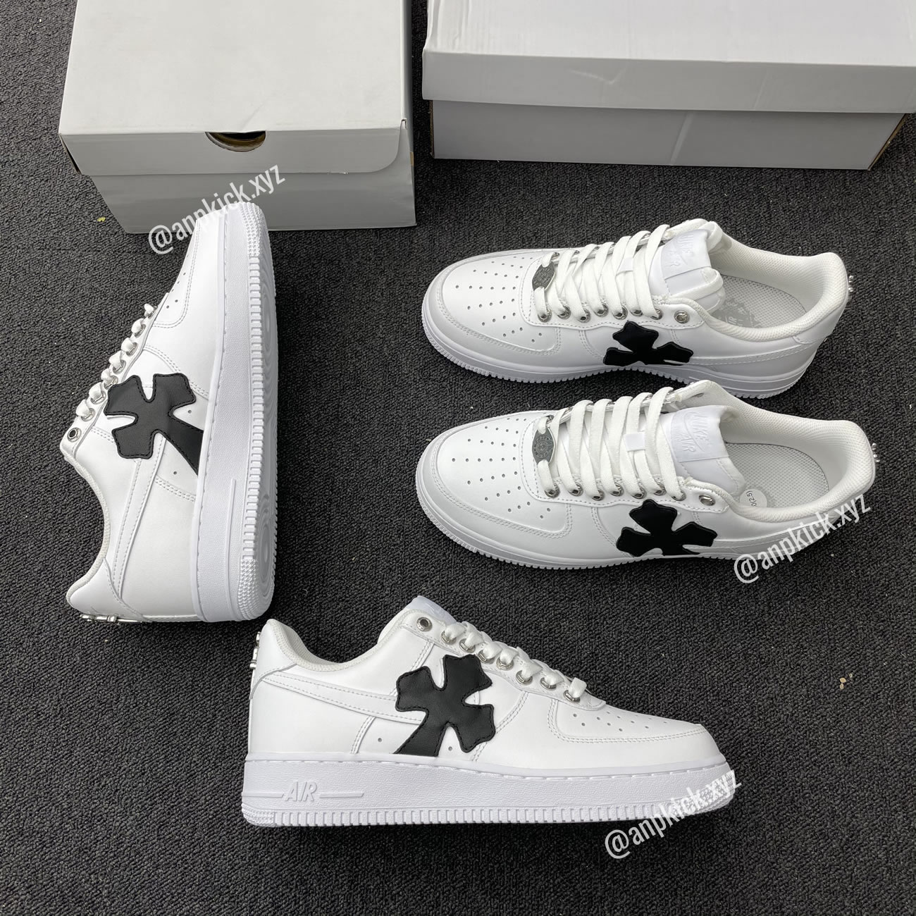 Nike Air Force One Af1 Chrome Hearts Custom Diy 315122 111 (3) - www.newkick.org Nike Air Force One Af1 Chrome Hearts Custom Diy 315122 111 (3) - www.newkick.org