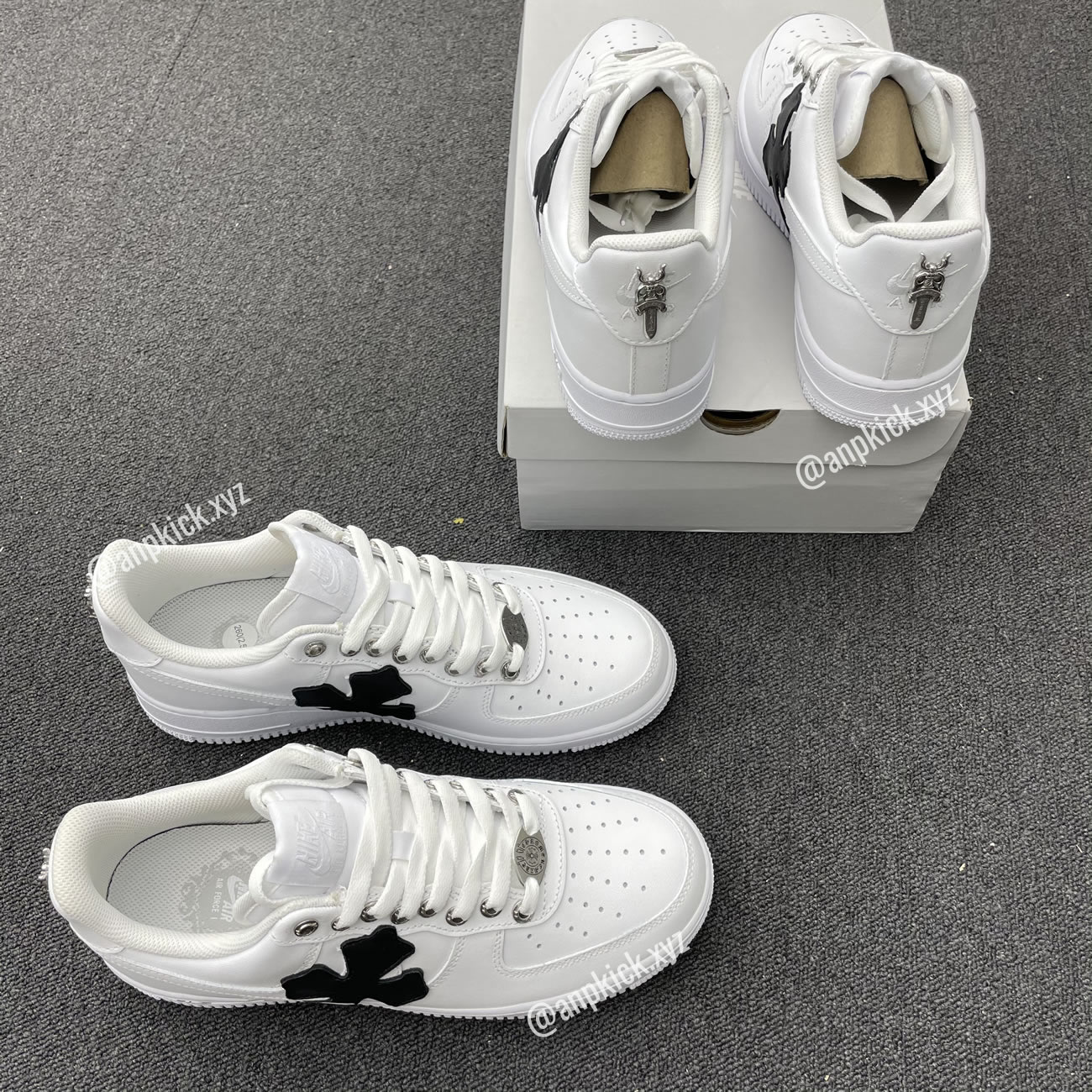 Nike Air Force One Af1 Chrome Hearts Custom Diy 315122 111 (4) - www.newkick.org Nike Air Force One Af1 Chrome Hearts Custom Diy 315122 111 (4) - www.newkick.org