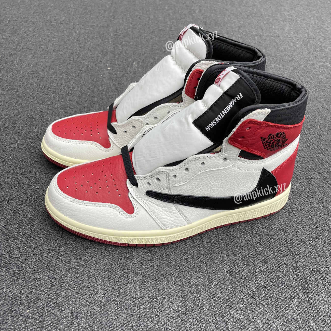 Travis Scott Air Jordan 1 High Og Sp White Red Black Fragment Anpkick Custom Making (2) - www.newkick.org