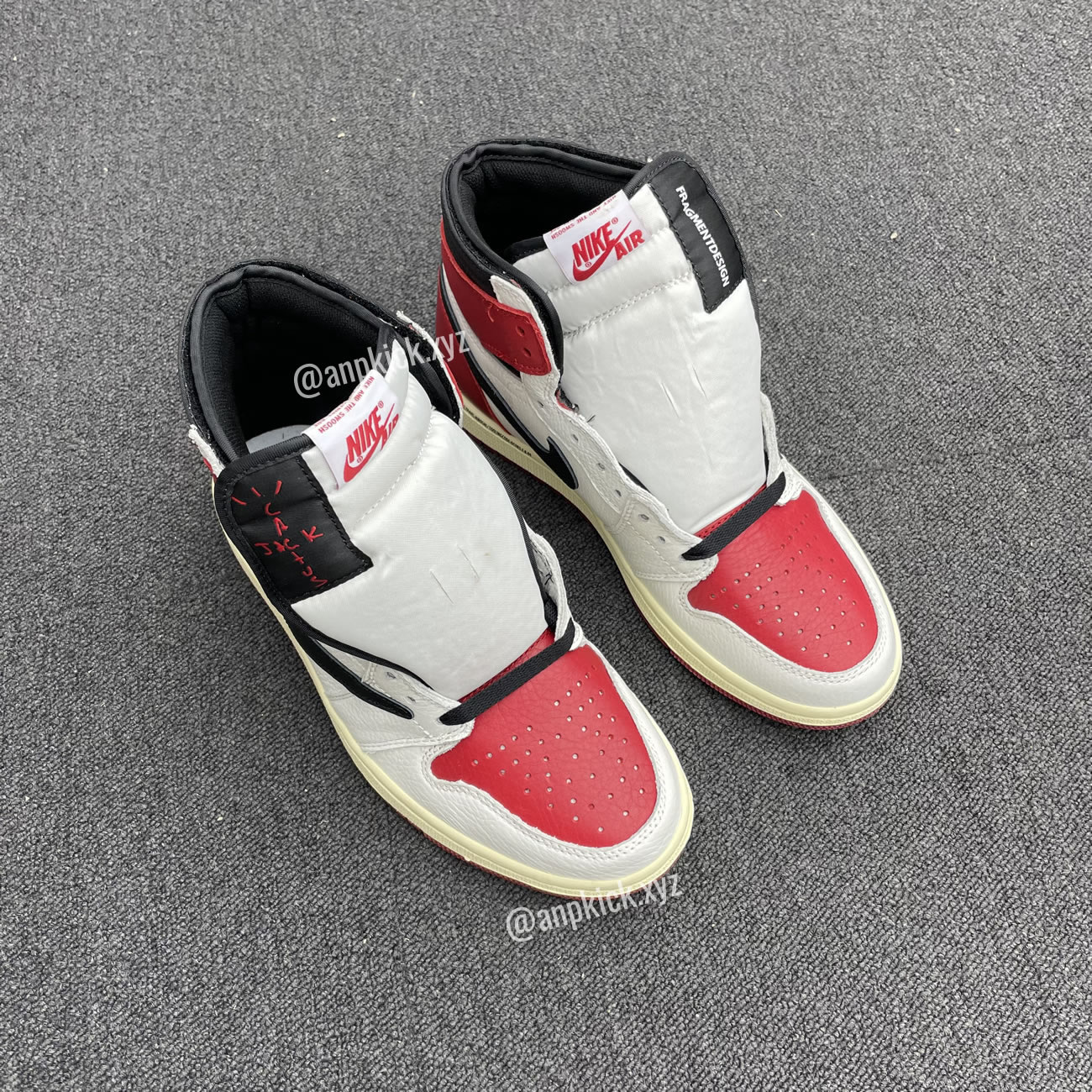 Travis Scott Air Jordan 1 High Og Sp White Red Black Fragment Anpkick Custom Making (3) - www.newkick.org