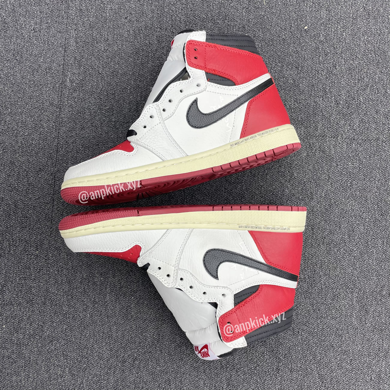 Travis Scott Air Jordan 1 High Og Sp White Red Black Fragment Anpkick Custom Making (4) - www.newkick.org