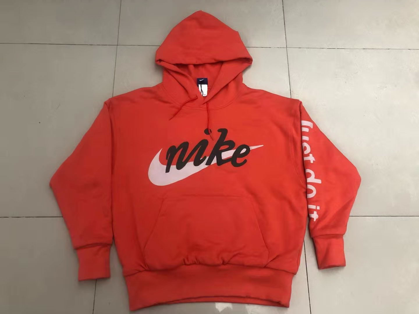 Nike Just Do It Hoodie Orange (2) - www.newkick.org