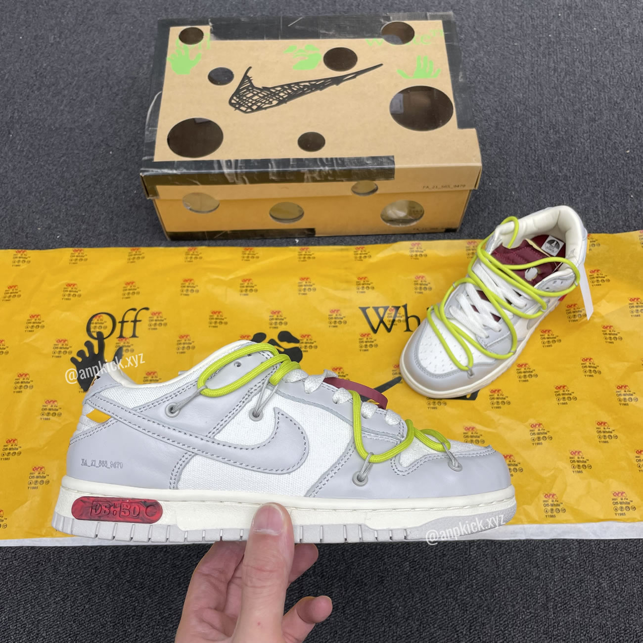 Off White Nike Sb Dunk Low The 08 Of 50 Grey White Yellow Dm1602 106 08 (2) - www.newkick.org