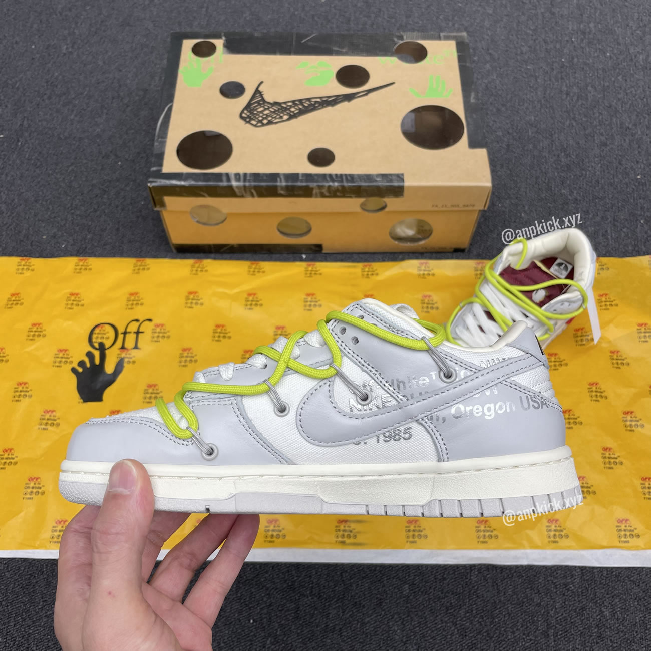 Off White Nike Sb Dunk Low The 08 Of 50 Grey White Yellow Dm1602 106 08 (4) - www.newkick.org