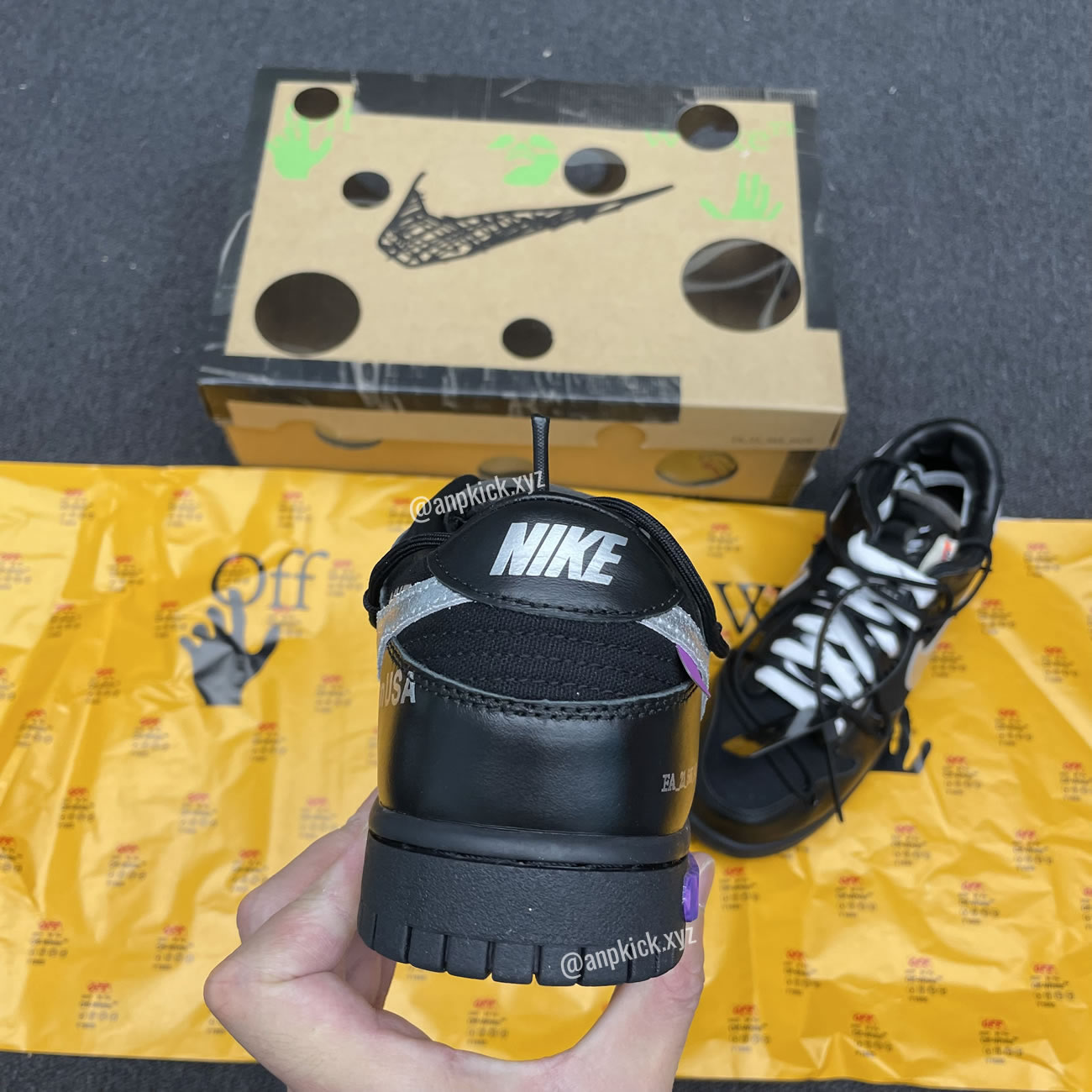 Off White Nike Sb Dunk Low The 50 Black Silver Dm1602 001 (4) - www.newkick.org
