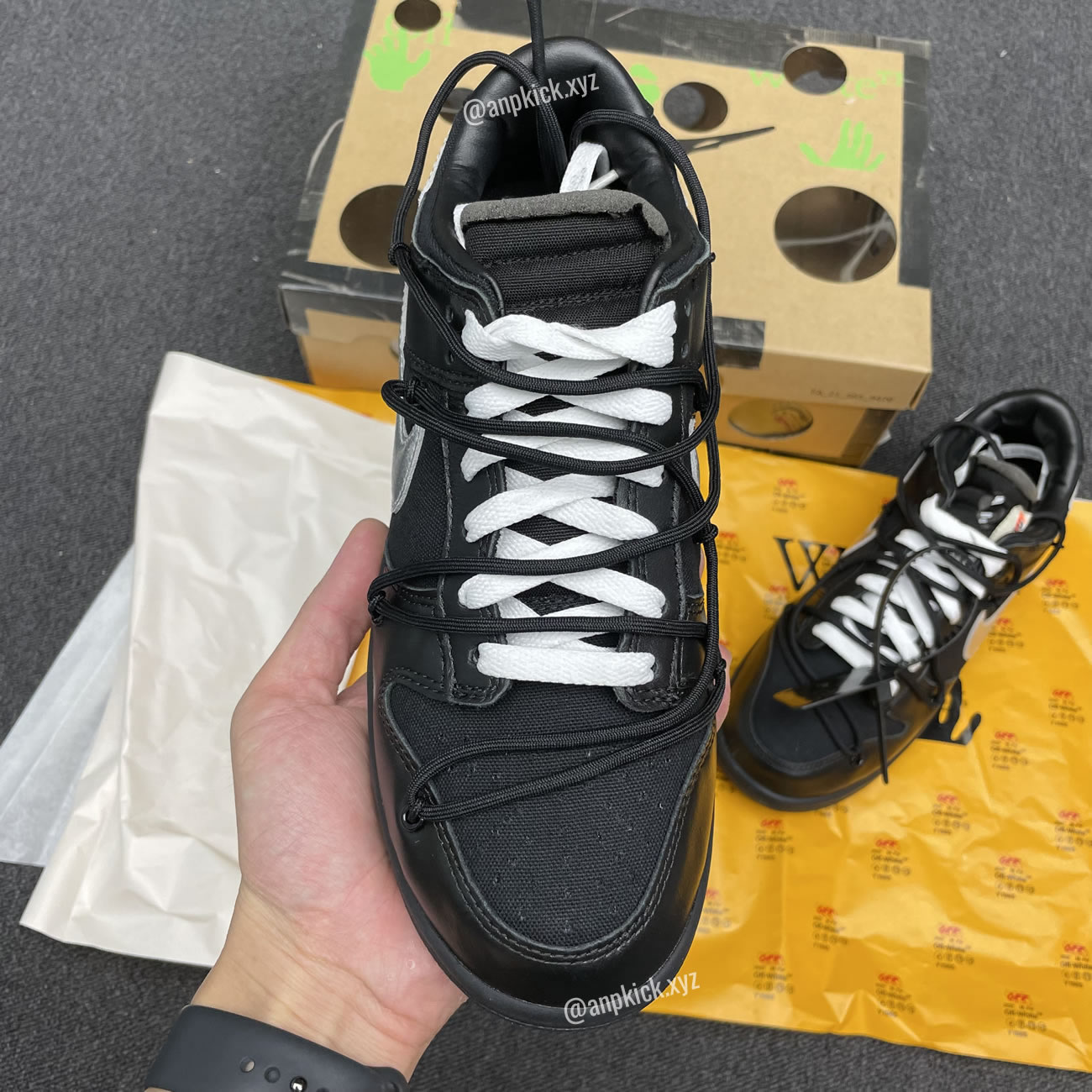 Off White Nike Sb Dunk Low The 50 Black Silver Dm1602 001 (5) - www.newkick.org