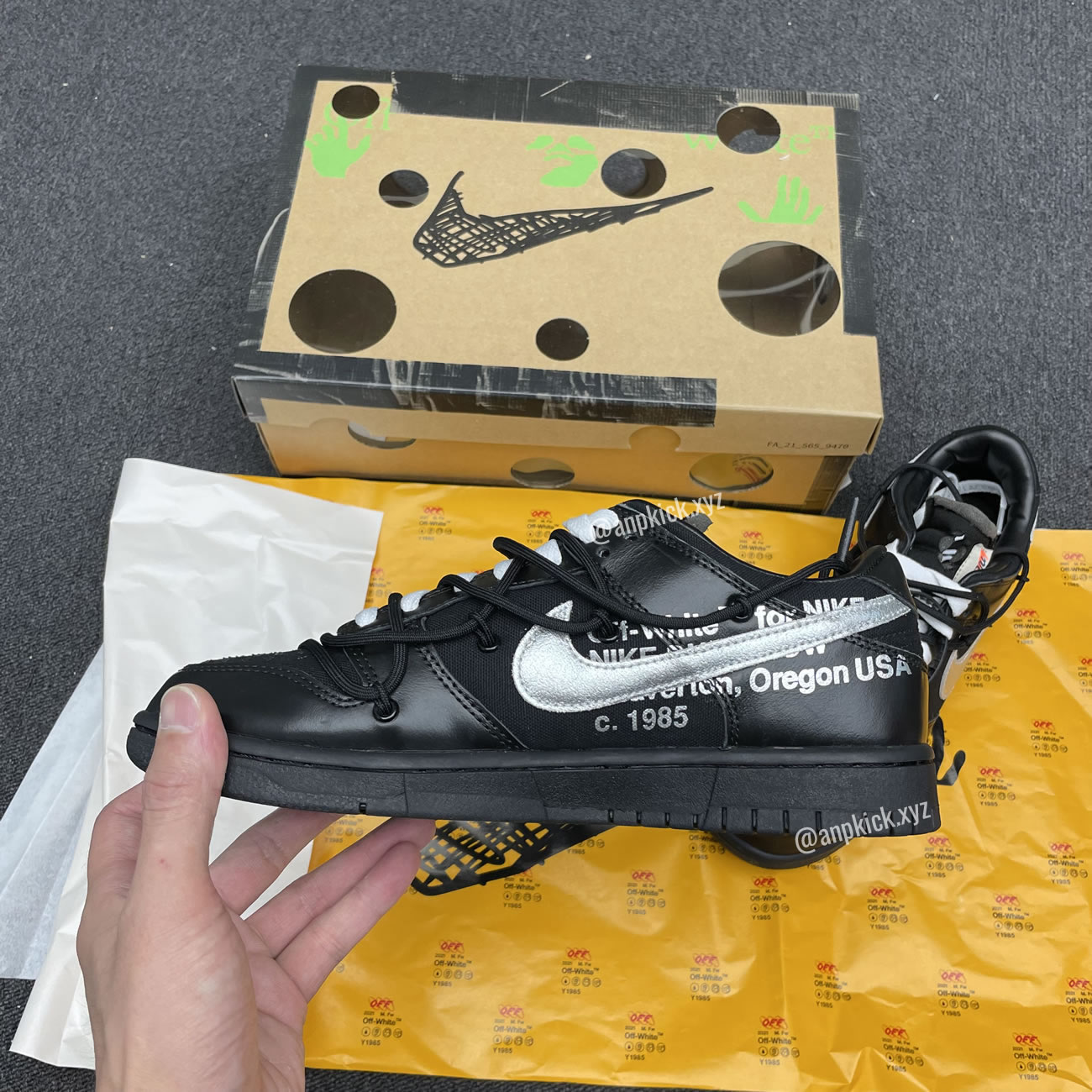 Off White Nike Sb Dunk Low The 50 Black Silver Dm1602 001 (6) - www.newkick.org