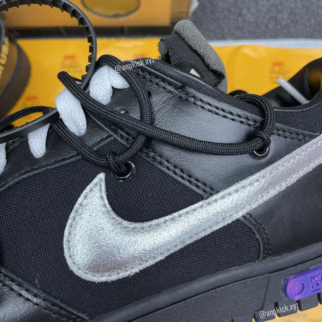 Off White Nike Sb Dunk Low The 50 Black Silver Dm1602 001 (7) - www.newkick.org