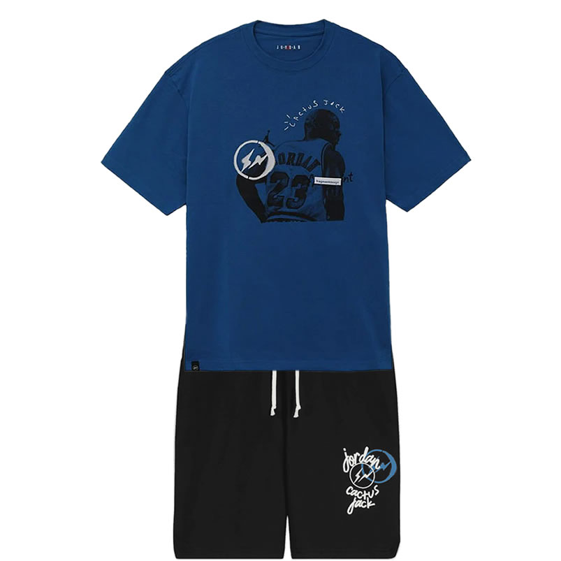 Travis Scott Cactus Jack Jordan T Shirt Khaki Desert Blue Shorts Black (1) - www.newkick.org Travis Scott Cactus Jack Jordan T Shirt Khaki Desert Blue Shorts Black (1) - www.newkick.org