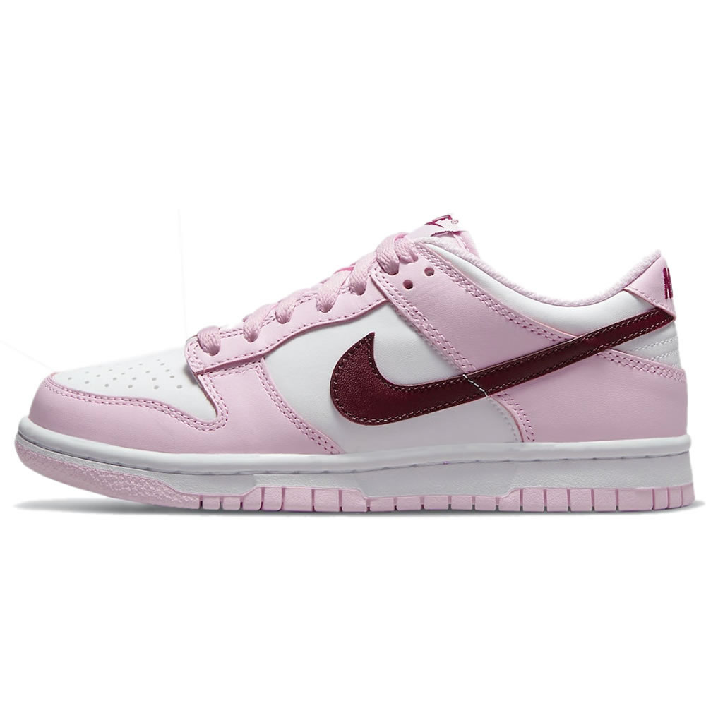 Nike Dunk Low Gs Strawberry Pink White Pink Red Cw1590 601 (1) - www.newkick.org