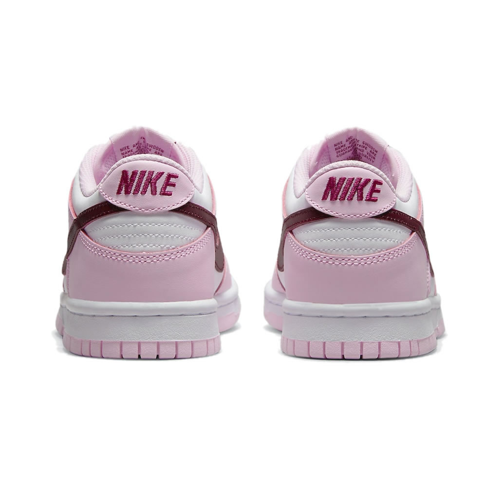 Nike Dunk Low Gs Strawberry Pink White Pink Red Cw1590 601 (5) - www.newkick.org