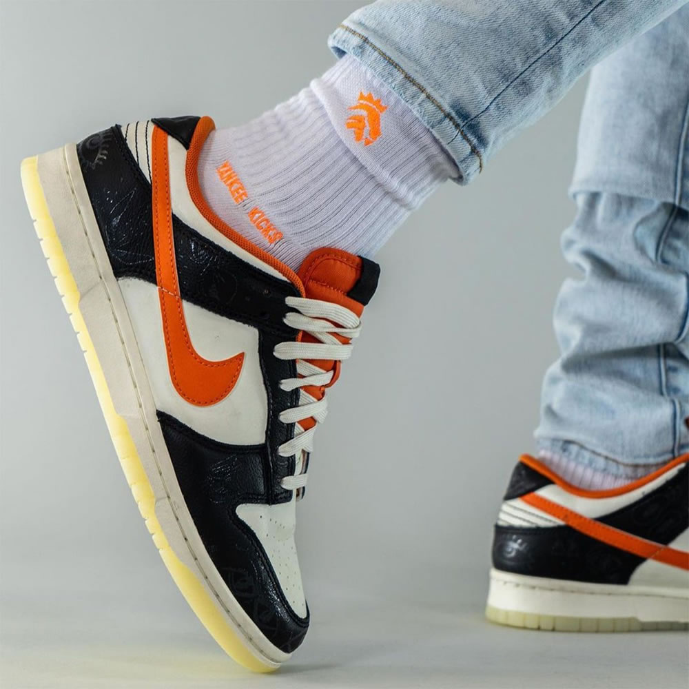 Nike Dunk Low Halloween Sail Starfish Black Dd3357 100 On Feet (5) - www.newkick.org Nike Dunk Low Halloween Sail Starfish Black Dd3357 100 On Feet (5) - www.newkick.org
