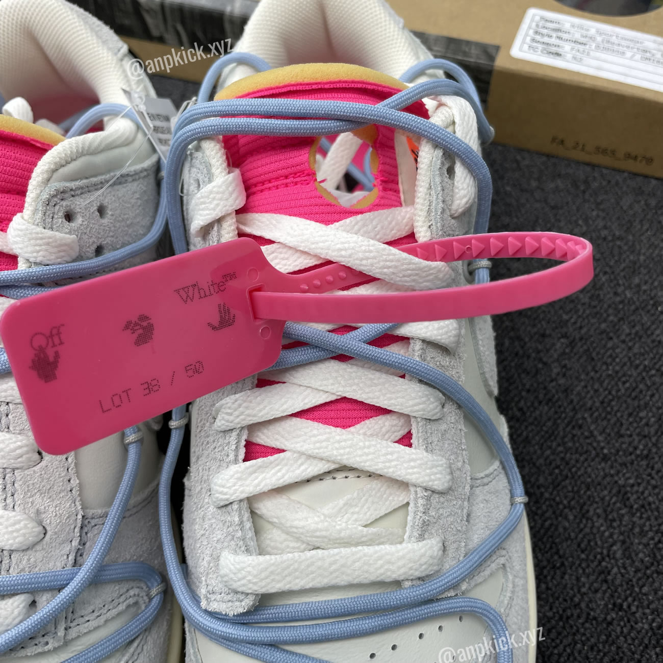 Off White Nike Sb Dunk Low Lot 38 Of 50 Sail Neutral Grey Psychic Blue Anpkick Dj0950 113 (6) - www.newkick.org