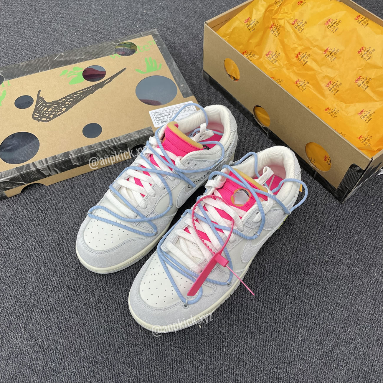 Off White Nike Sb Dunk Low Lot 38 Of 50 Sail Neutral Grey Psychic Blue Anpkick Dj0950 113 (8) - www.newkick.org