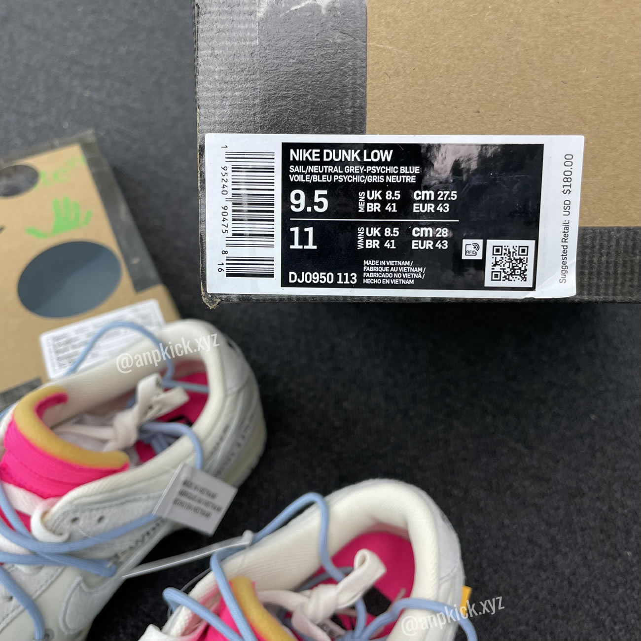 Off White Nike Sb Dunk Low Lot 38 Of 50 Sail Neutral Grey Psychic Blue Anpkick Dj0950 113 (9) - www.newkick.org