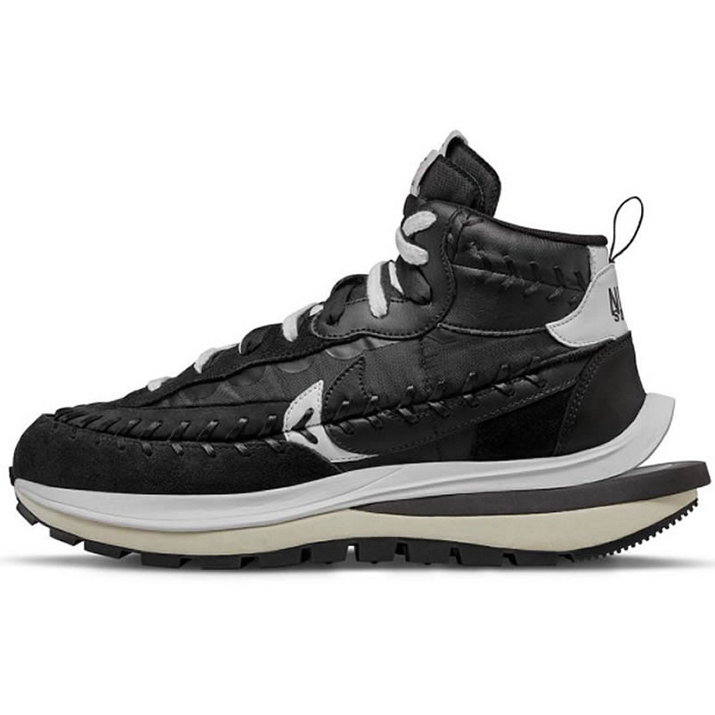Sacai Nike Vaporwaffle Jean Paul Gaultier Black White Dh9186 001 (1) - www.newkick.org