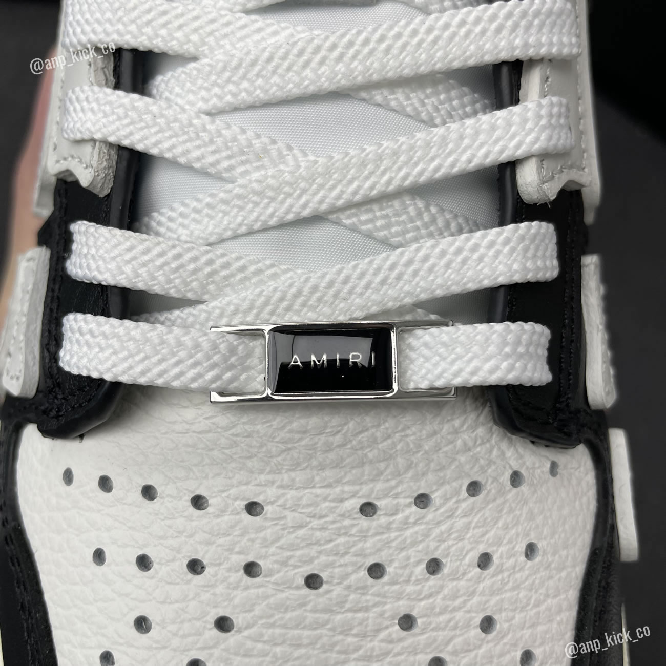 A M I R I Skel Top Low Leather Sneakers Black White Anpkick Mfs003 000 (6) - www.newkick.org