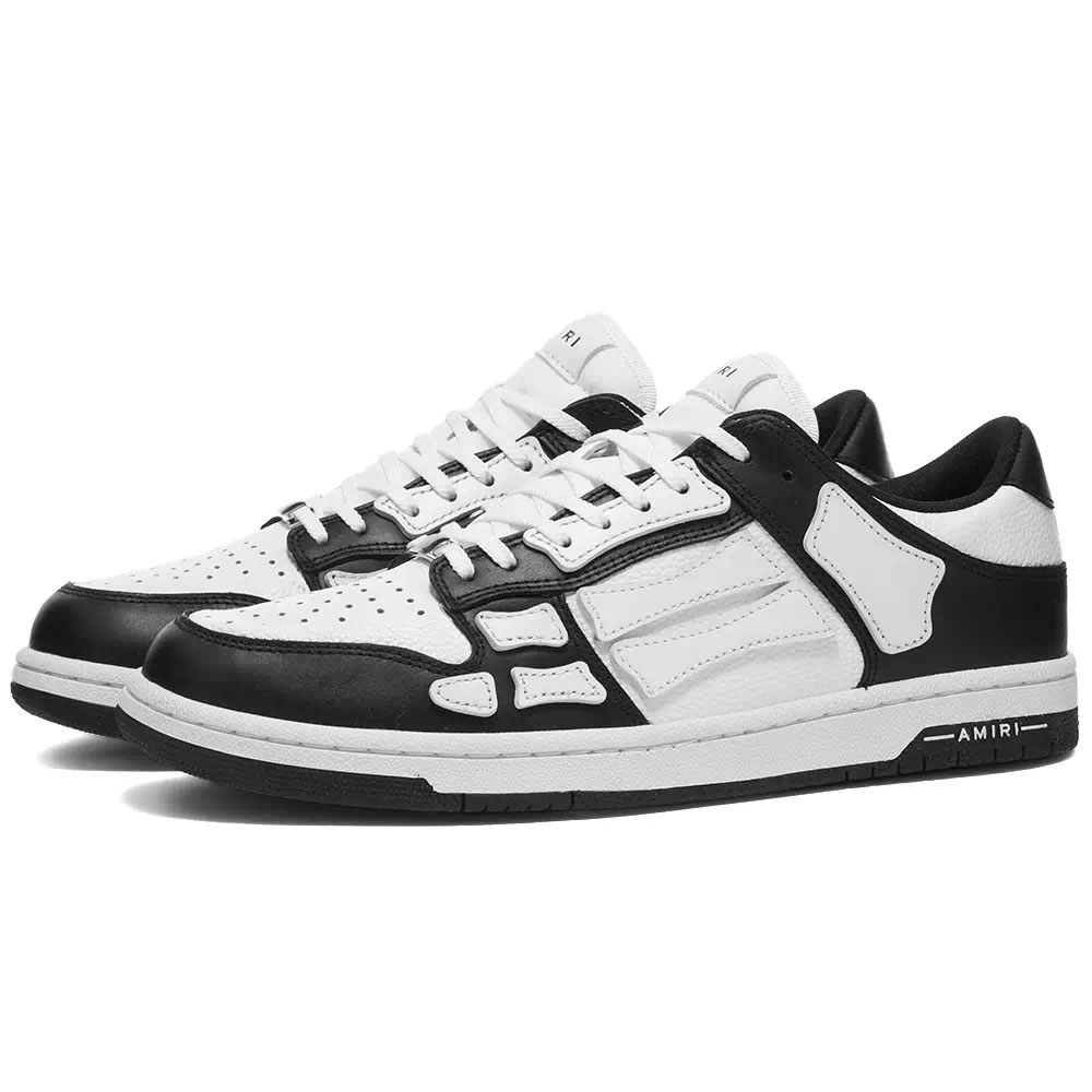 A M I R I Skel Top Low Leather Sneakers Black White Mfs003 000 (2) - www.newkick.org