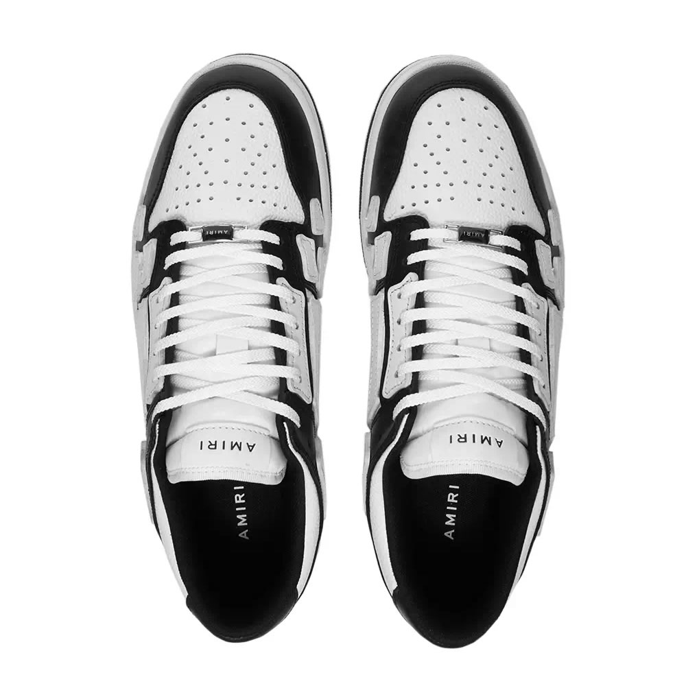 A M I R I Skel Top Low Leather Sneakers Black White Mfs003 000 (3) - www.newkick.org