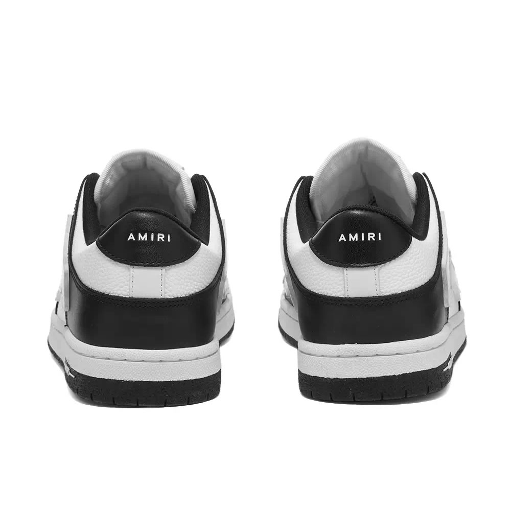 A M I R I Skel Top Low Leather Sneakers Black White Mfs003 000 (4) - www.newkick.org