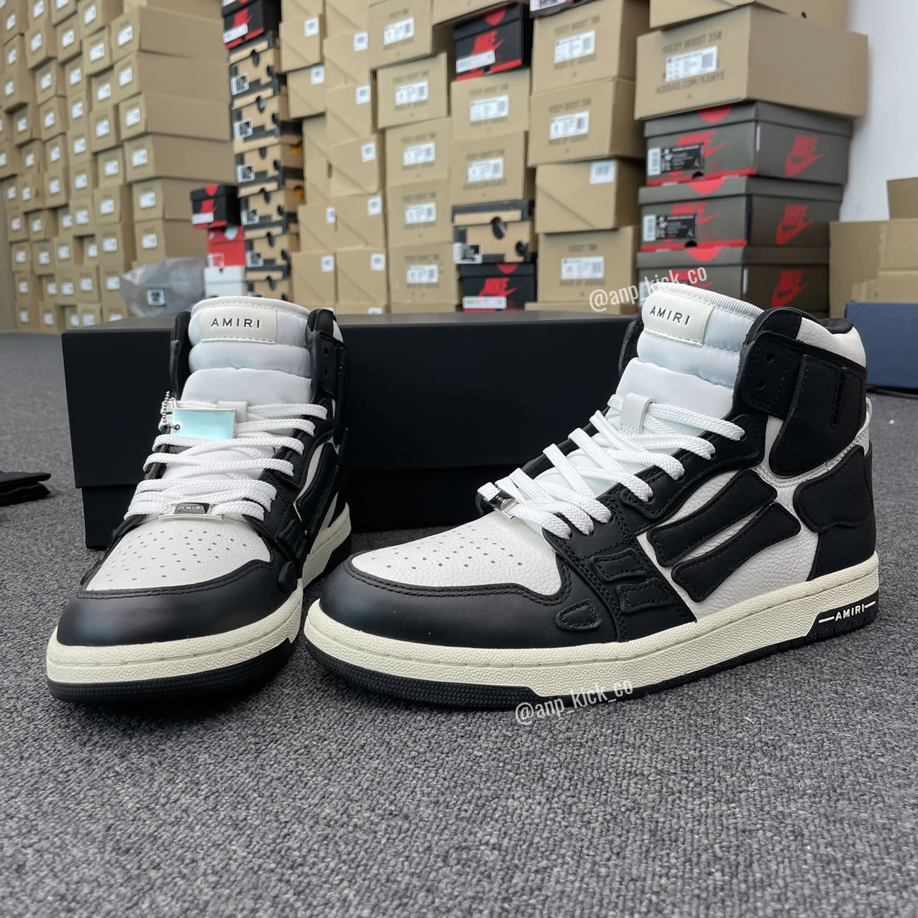 A M I R I Skel Top High Leather Sneakers Black White Anpkick Mfs002 004 (14) - www.newkick.org A M I R I Skel Top High Leather Sneakers Black White Anpkick Mfs002 004 (14) - www.newkick.org