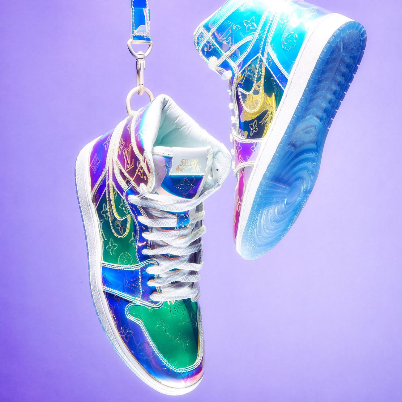L V Air Jordan 1 Retro High Anpkick Custom Making (2) - www.newkick.org