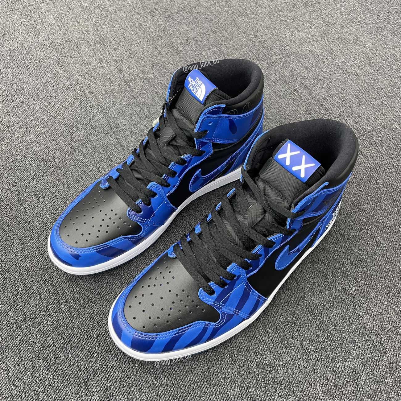 The North Face Kaws Air Jordan 1 Retro High Shoes Anpkick Custom Making (15) - www.newkick.org
