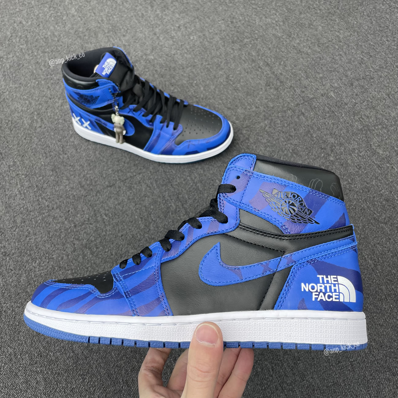 The North Face Kaws Air Jordan 1 Retro High Shoes Anpkick Custom Making (1) - www.newkick.org