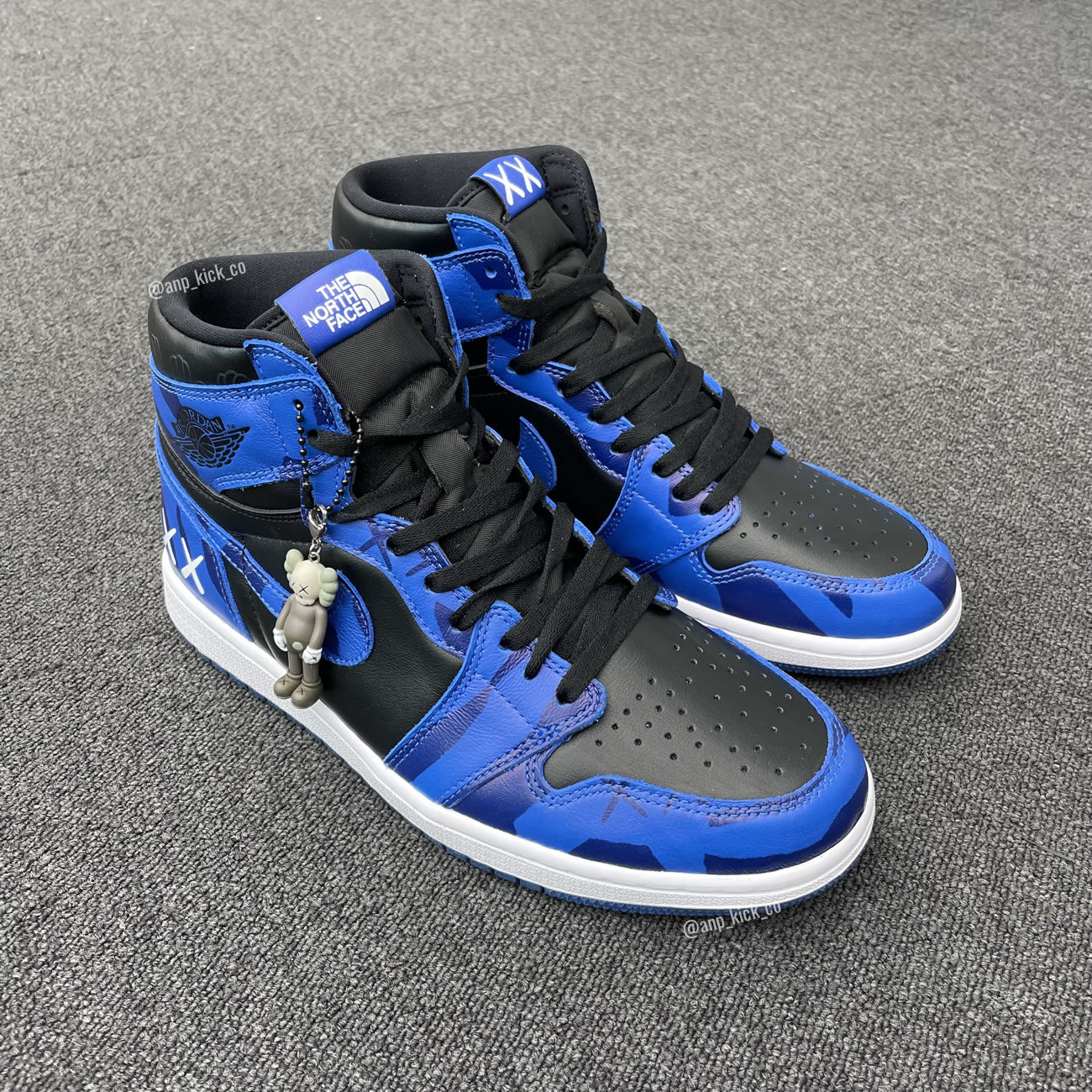 The North Face Kaws Air Jordan 1 Retro High Shoes Anpkick Custom Making (11) - www.newkick.org