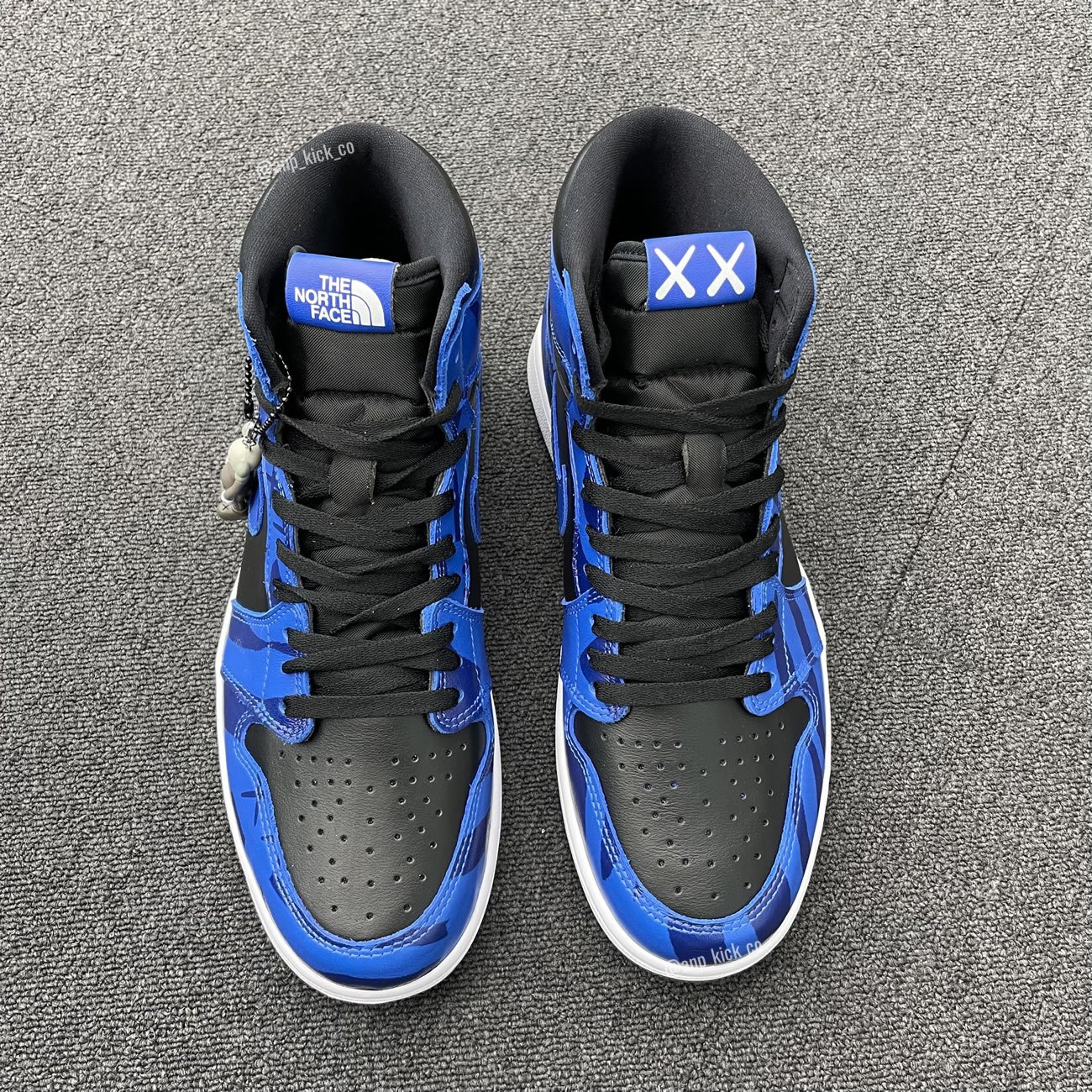 The North Face Kaws Air Jordan 1 Retro High Shoes Anpkick Custom Making (12) - www.newkick.org