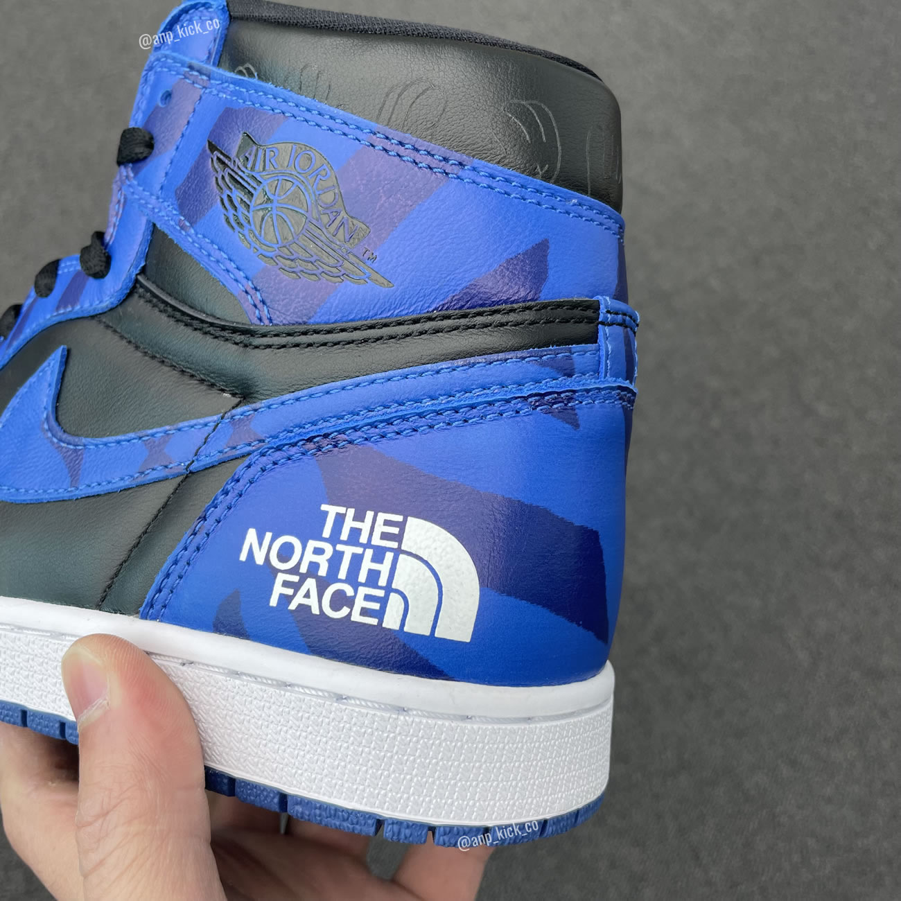 The North Face Kaws Air Jordan 1 Retro High Shoes Anpkick Custom Making (5) - www.newkick.org